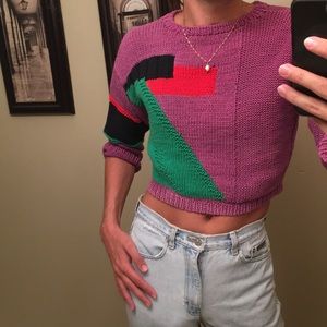 Vintage 1950s Neiman Marcus Crop Sweater